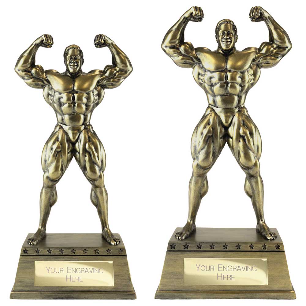 The Classic Strongman Award Metallic Antique Gold