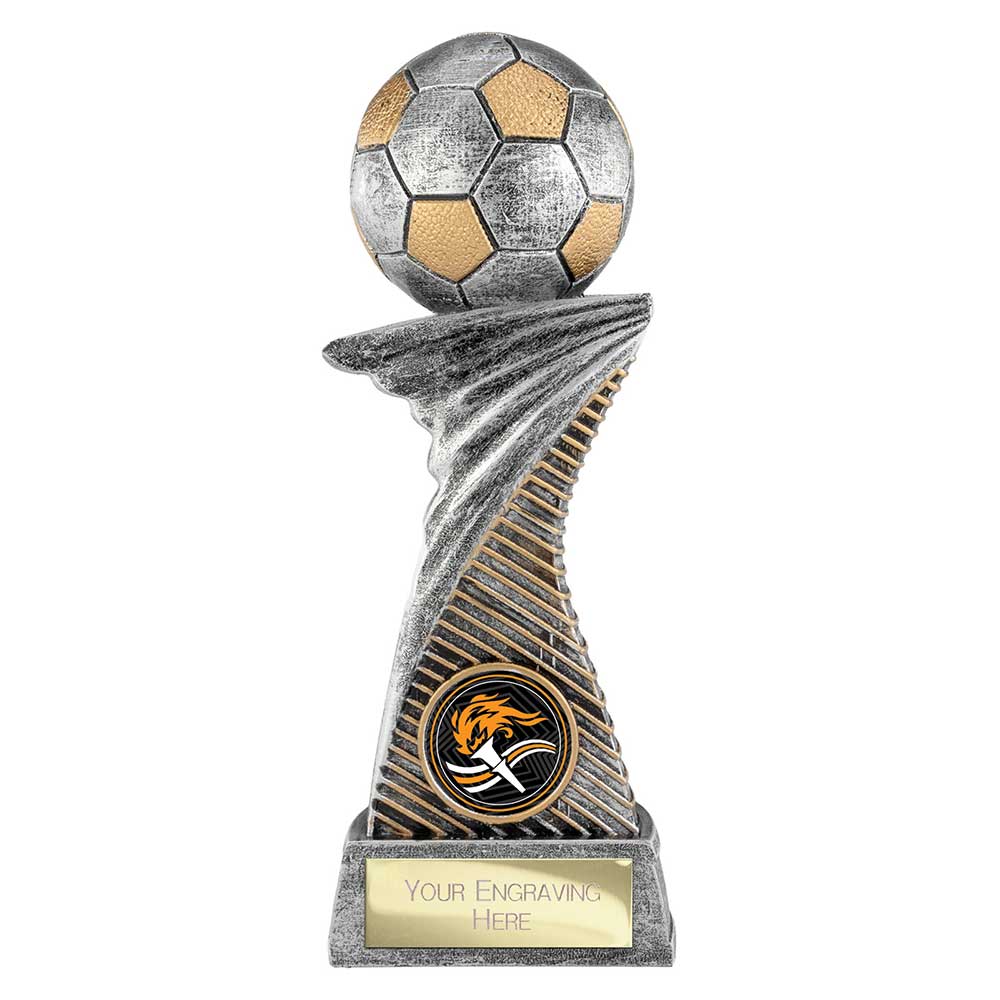 Dynamic Football Award Antique Silver & Gold