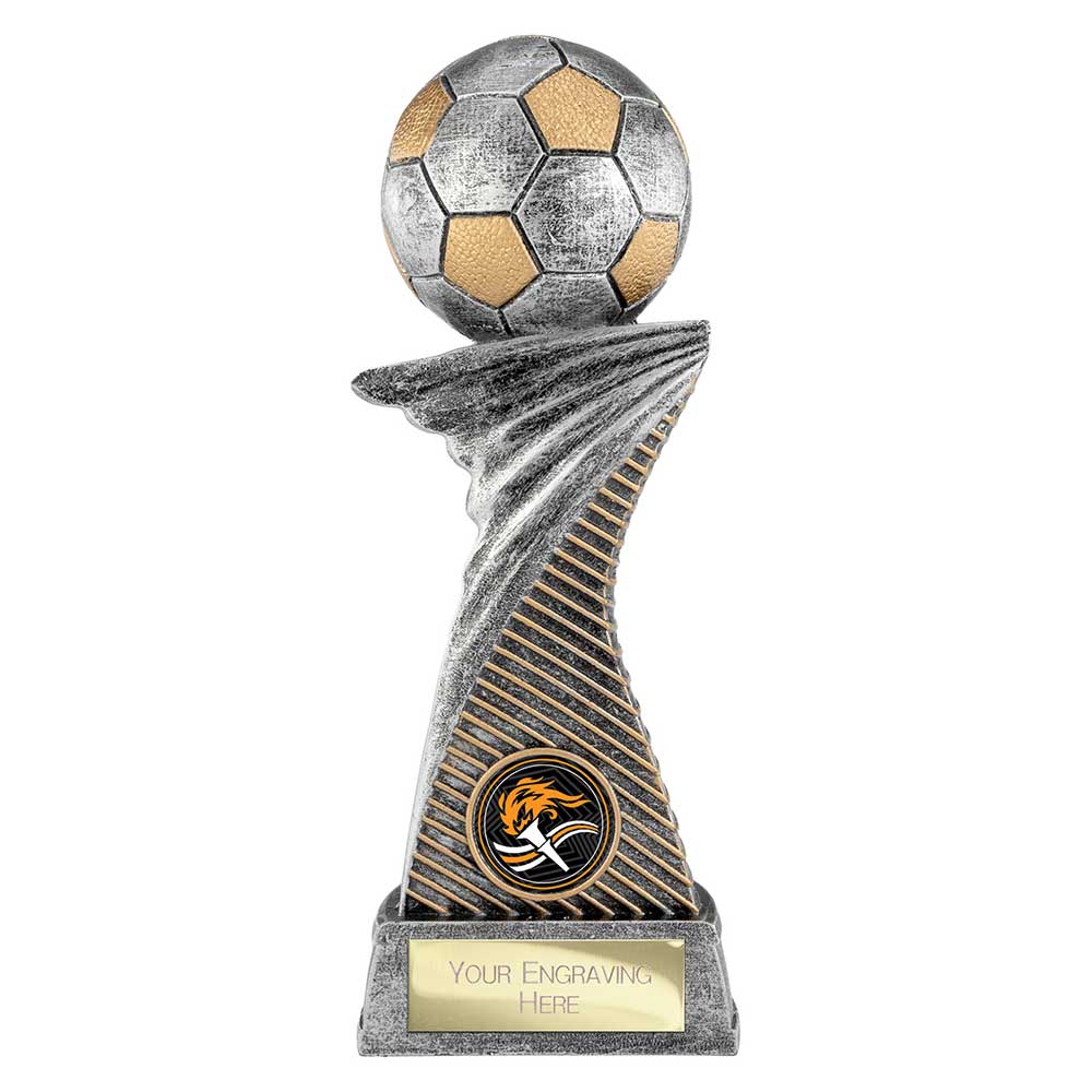 Dynamic Football Award Antique Silver & Gold
