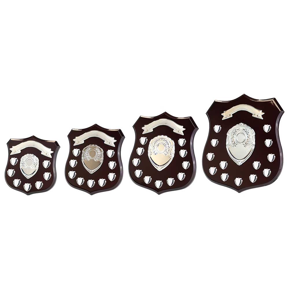 Illustrious Annual Shield Rosewood - Trophies - Prudhoe Rosettes