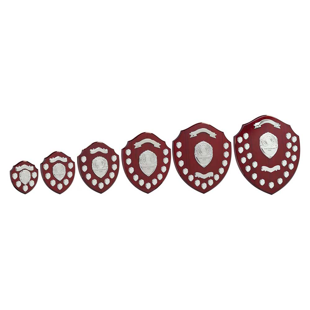 Mountbatten Annual Shield Rosewood - Trophies - Prudhoe Rosettes