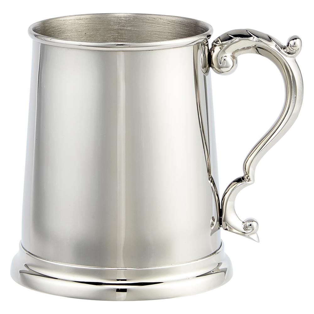 Augustine Polished Steel 1pt Tankard