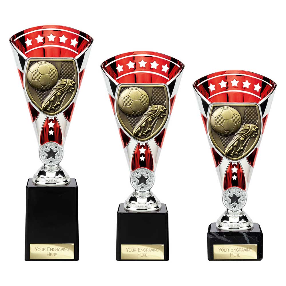 Cobra Star Cup Football Boot & Ball - Trophies - Prudhoe Rosettes