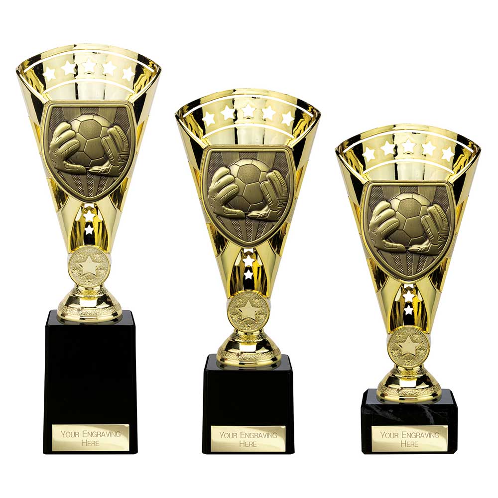 Cobra Star Cup Football Goal Keeper - Trophies - Prudhoe Rosettes