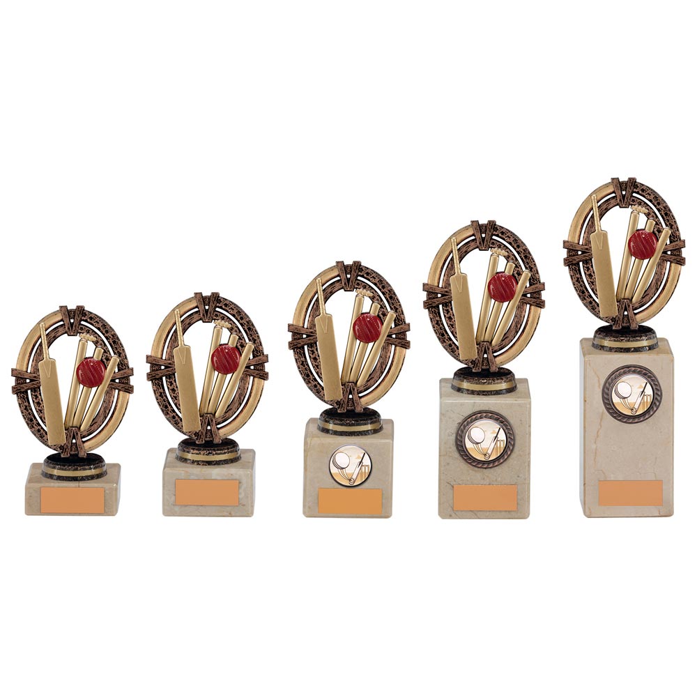 Maverick Legend Block Cricket Bronze - Trophies - Prudhoe Rosettes