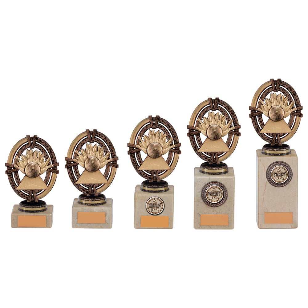 Maverick Legend Block TenPin Bronze - Trophies - Prudhoe Rosettes