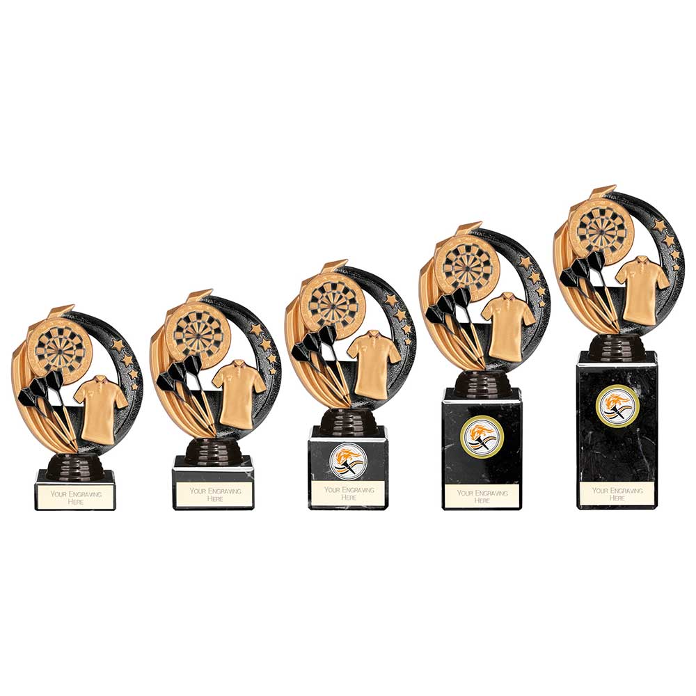 Renegade Legend Darts Award Black - Trophies - Prudhoe Rosettes