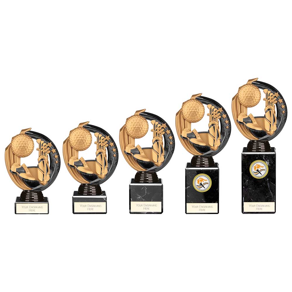 Renegade Legend Golf Award Black - Trophies - Prudhoe Rosettes