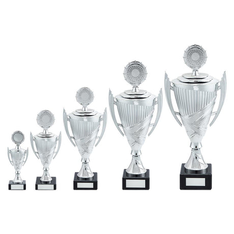 Crusader Plastic Cup Silver - Trophies - Prudhoe Rosettes