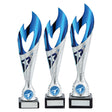 Inferno Plastic Laser Cut Cup Silver & Blue - Trophies - Prudhoe Rosettes