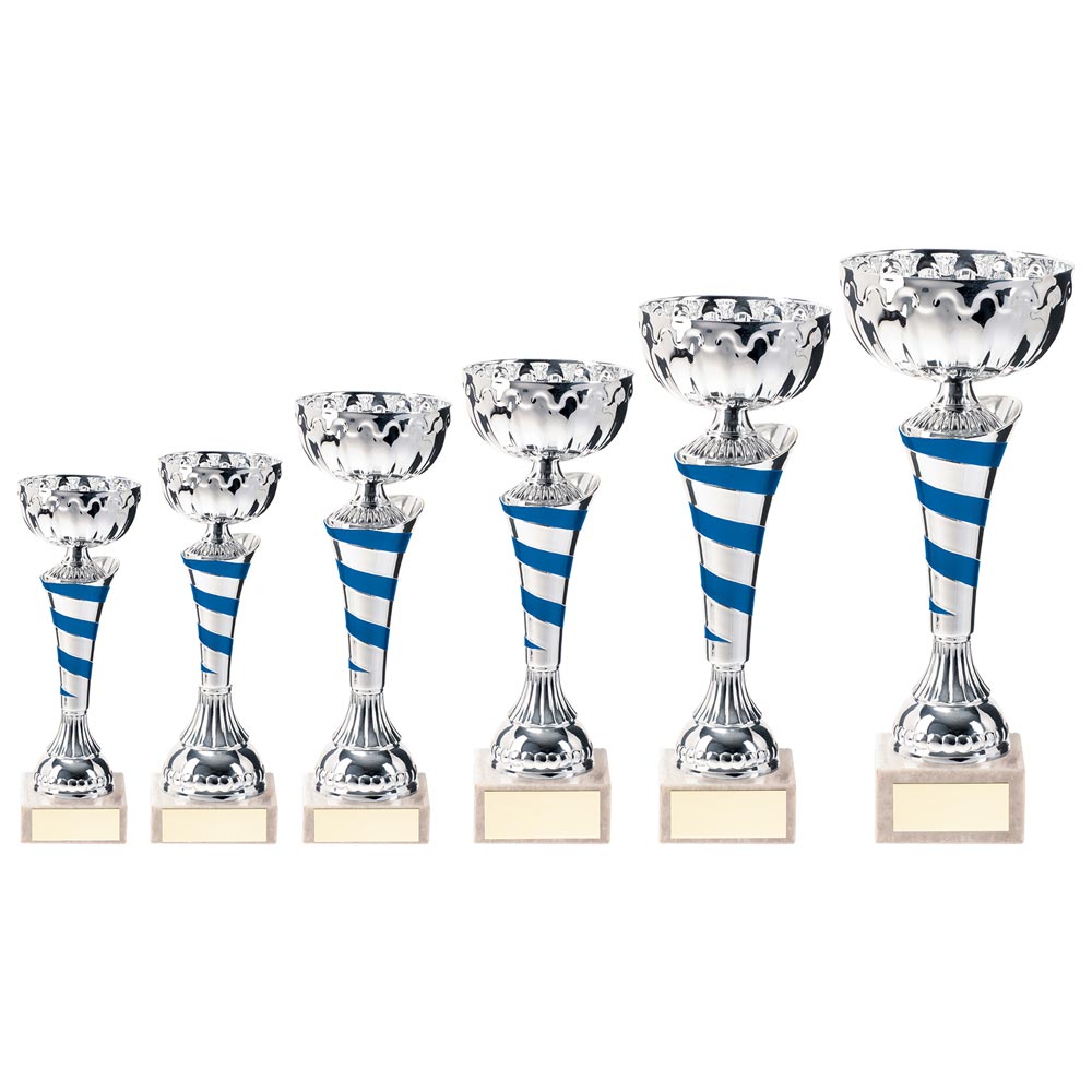 Eternity Cup Silver & Blue - Trophies - Prudhoe Rosettes