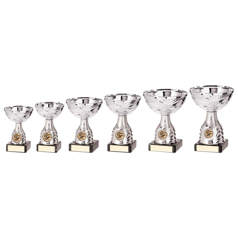 Hacienda Plastic Cup Silver - Trophies - Prudhoe Rosettes
