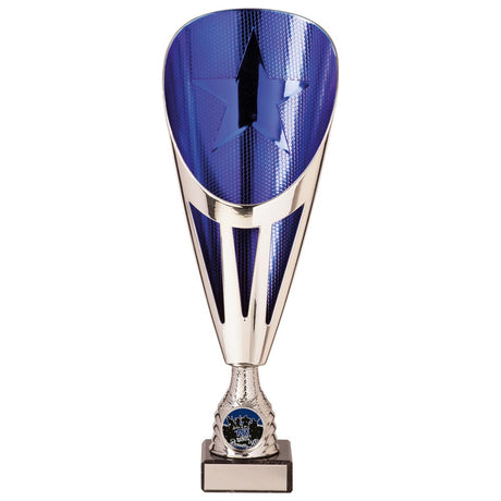 Rising Stars Deluxe Plastic Lazer Cup Silver & Blue