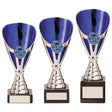 Rising Stars Premium Plastic Trophy Silver & Blue - Trophies - Prudhoe Rosettes