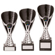 Rising Stars Premium Plastic Trophy Silver & Black - Trophies - Prudhoe Rosettes