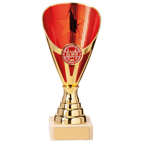 Rising Stars Premium Plastic Trophy Gold & Red