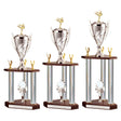 Colossus Triple Tower Trophy Silver - Trophies - Prudhoe Rosettes