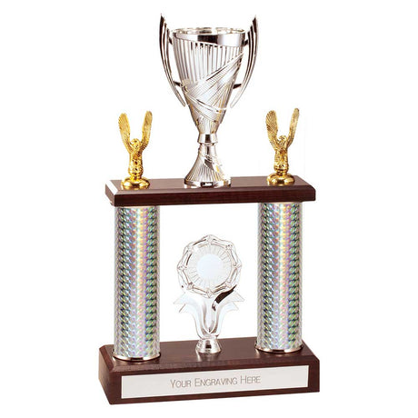 Gigantic Double Tower Trophy Gold & Silver