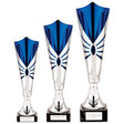 Trident Laser Cup Silver & Blue - Trophies - Prudhoe Rosettes