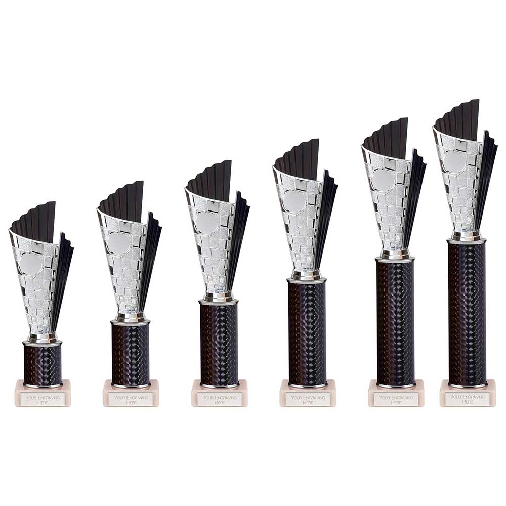 Flash Plastic Trophy Black - Trophies - Prudhoe Rosettes