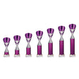 Rising Stars Plastic Trophy Purple - Trophies - Prudhoe Rosettes