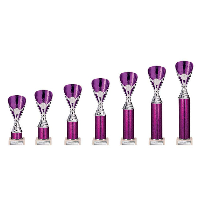 Rising Stars Plastic Trophy Purple - Trophies - Prudhoe Rosettes