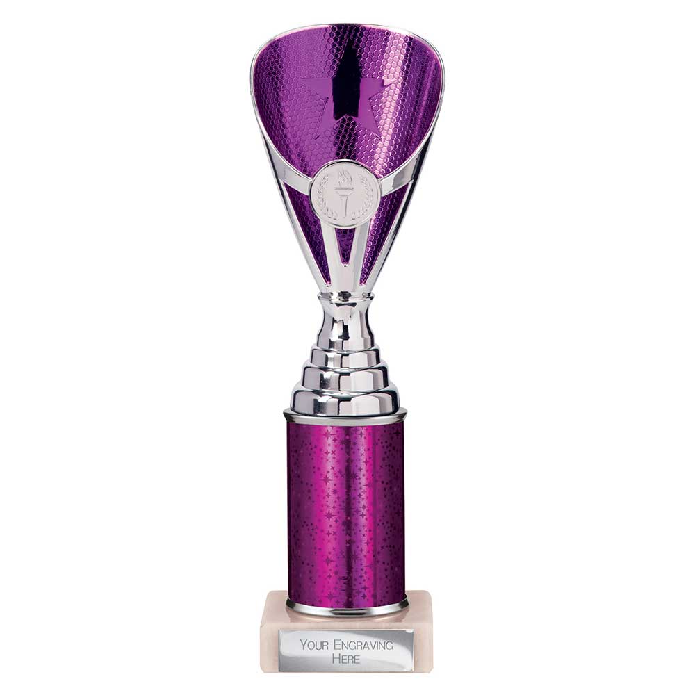 Rising Stars Plastic Trophy Purple