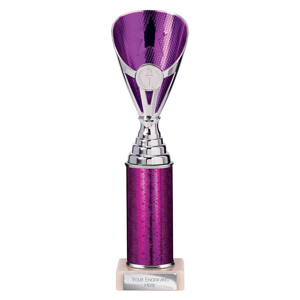 Rising Stars Plastic Trophy Purple