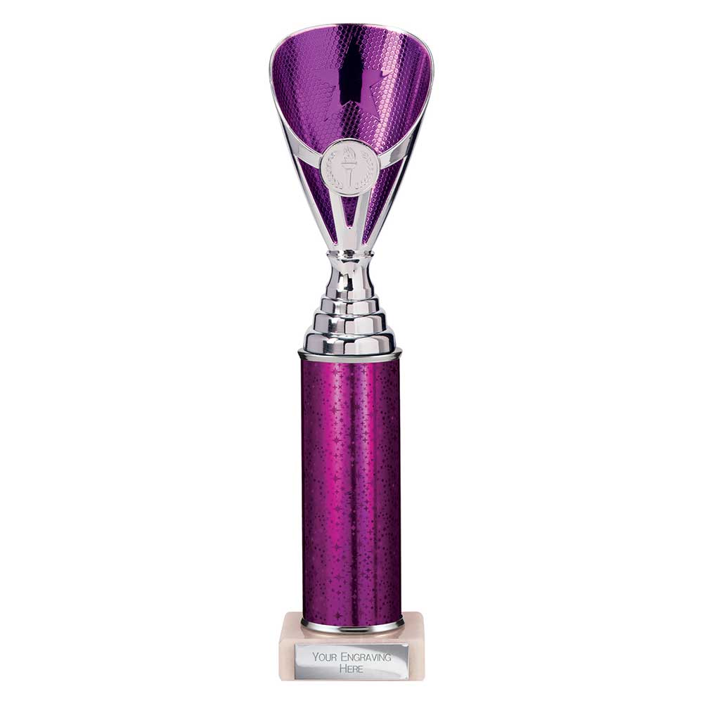 Rising Stars Plastic Trophy Purple