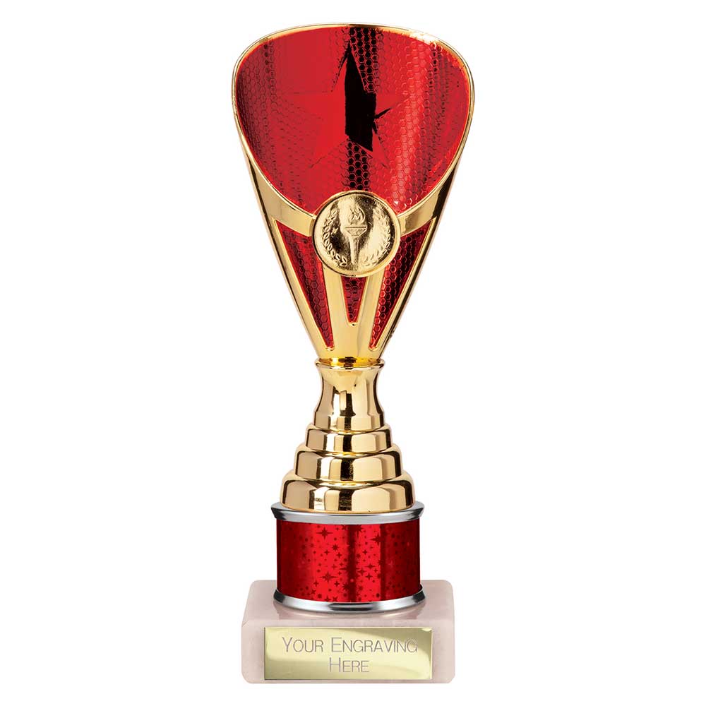 Rising Stars Plastic Trophy Red