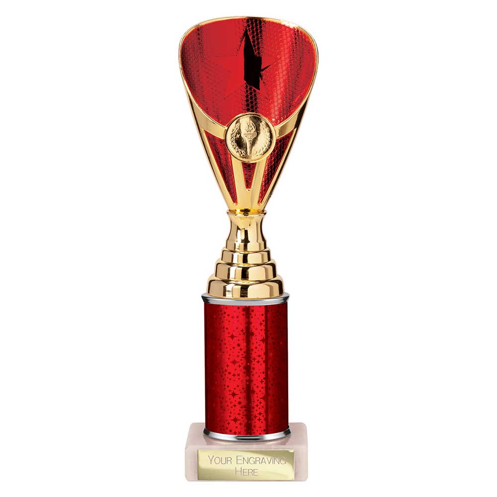 Rising Stars Plastic Trophy Red