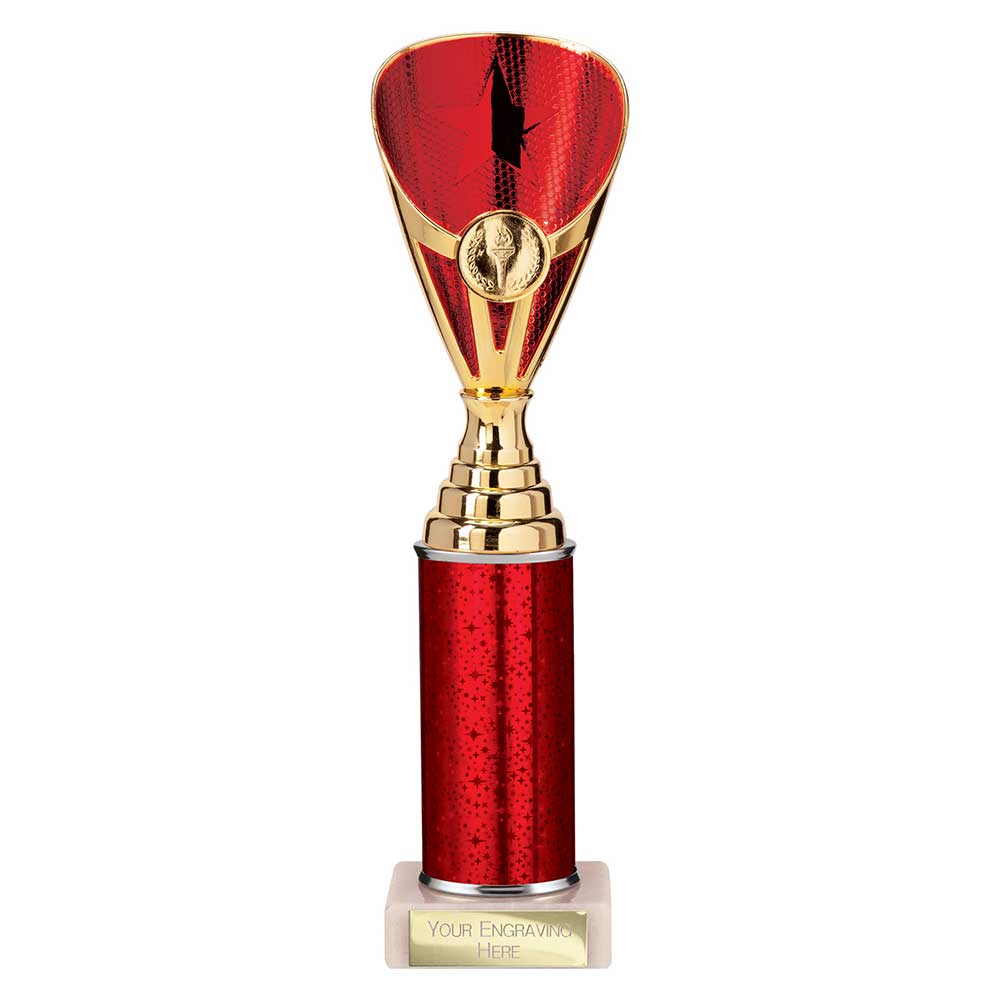 Rising Stars Plastic Trophy Red