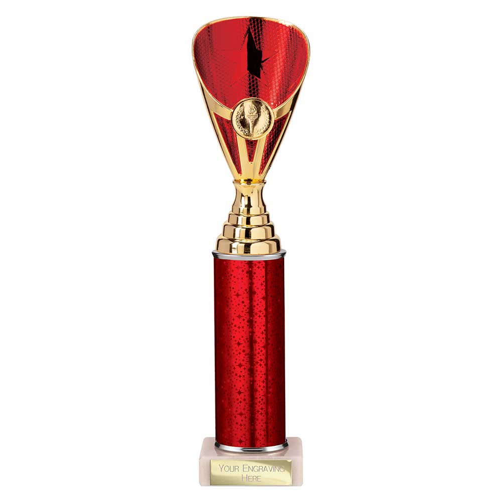 Rising Stars Plastic Trophy Red
