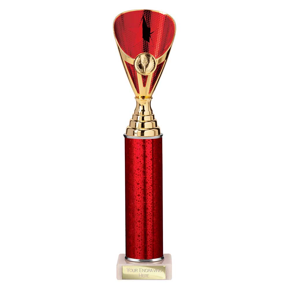 Rising Stars Plastic Trophy Red