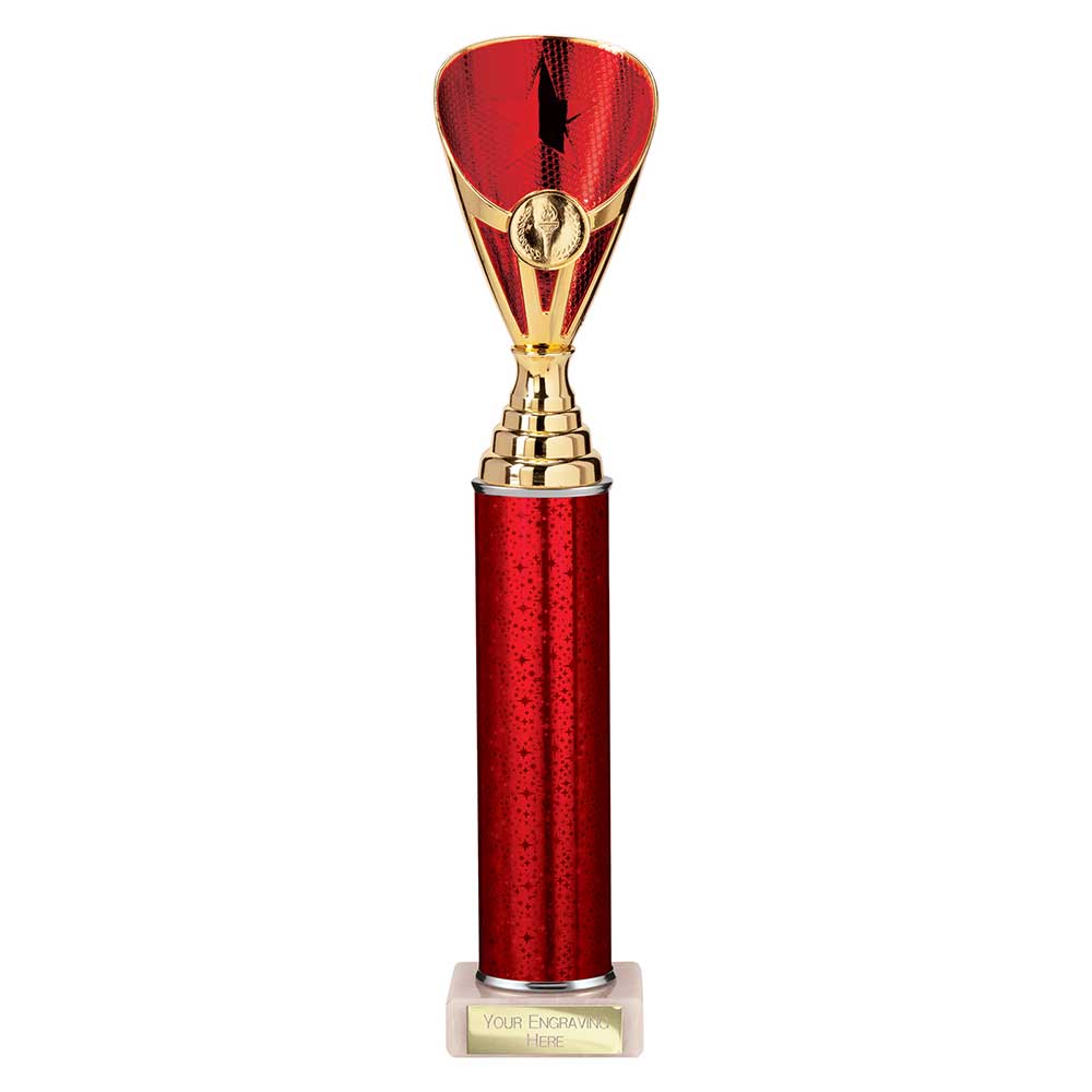 Rising Stars Plastic Trophy Red