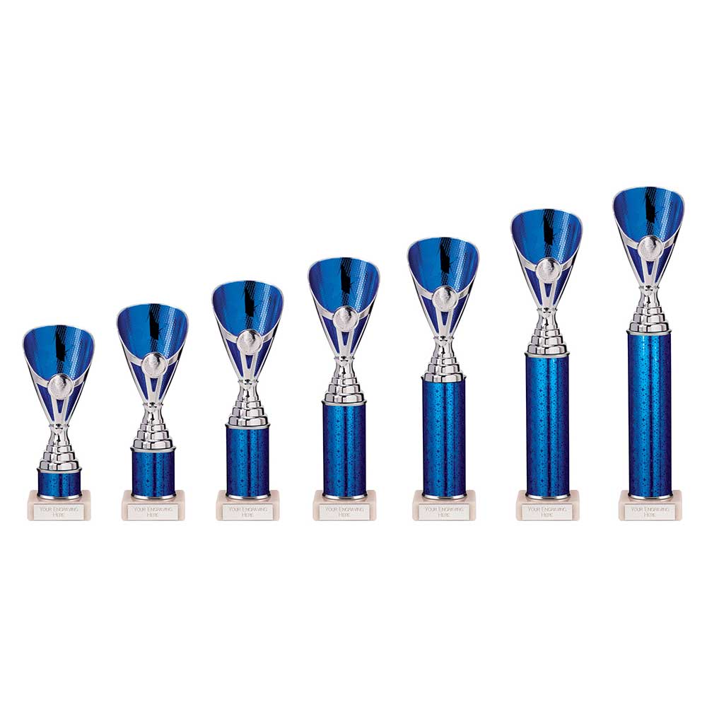 Rising Stars Plastic Trophy Blue - Trophies - Prudhoe Rosettes