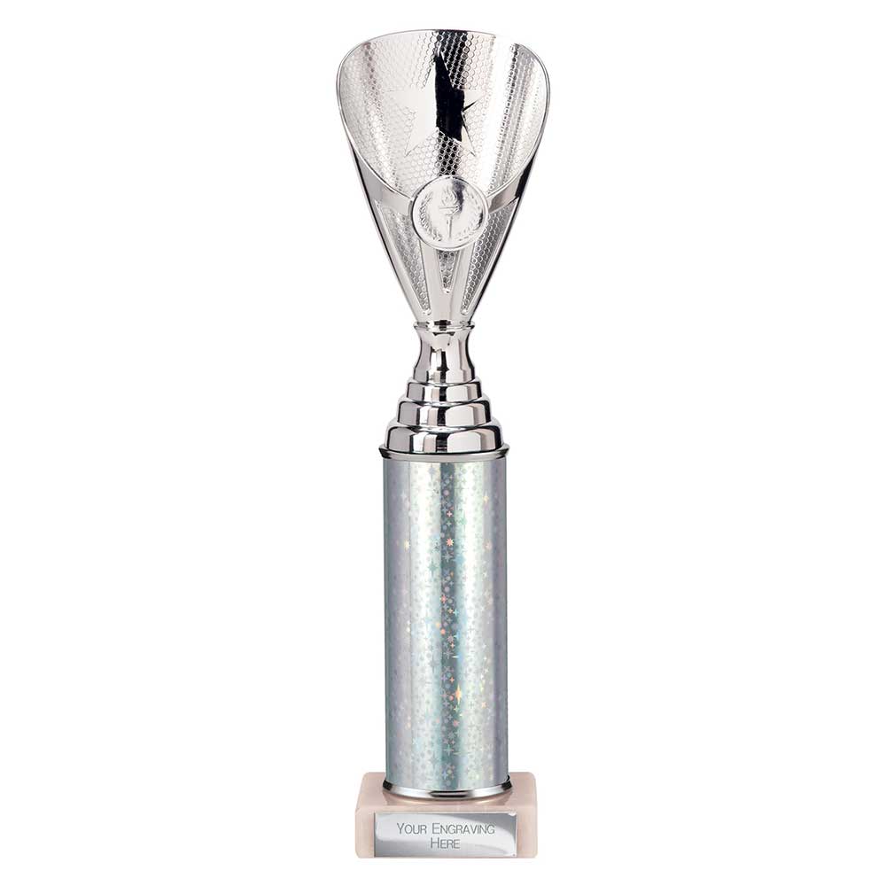 Rising Stars Plastic Trophy Silver