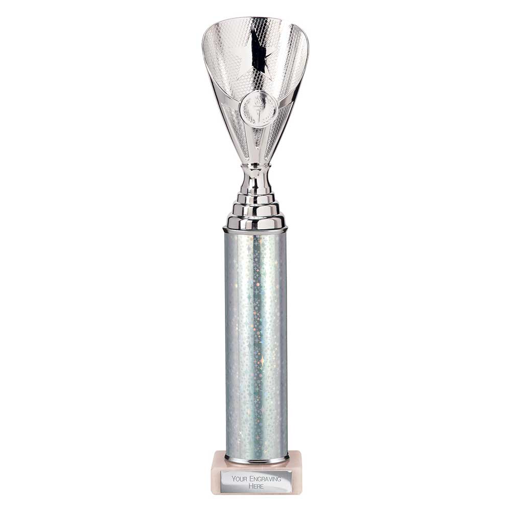 Rising Stars Plastic Trophy Silver