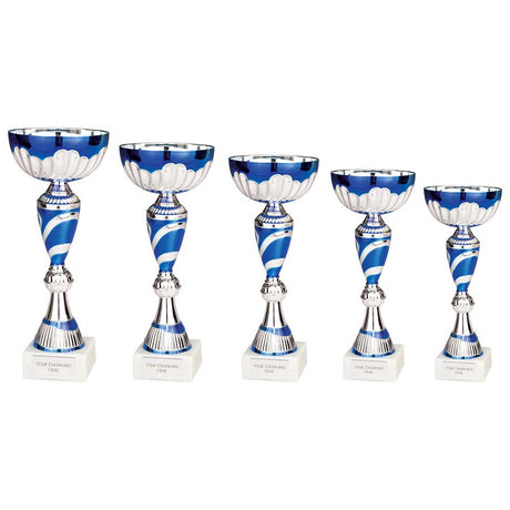 Omega Cup Silver & Blue - Trophies - Prudhoe Rosettes