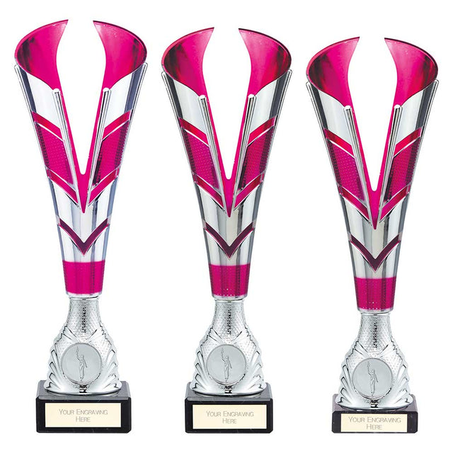 Ranger Premium Cup Silver & Pink - Trophies - Prudhoe Rosettes