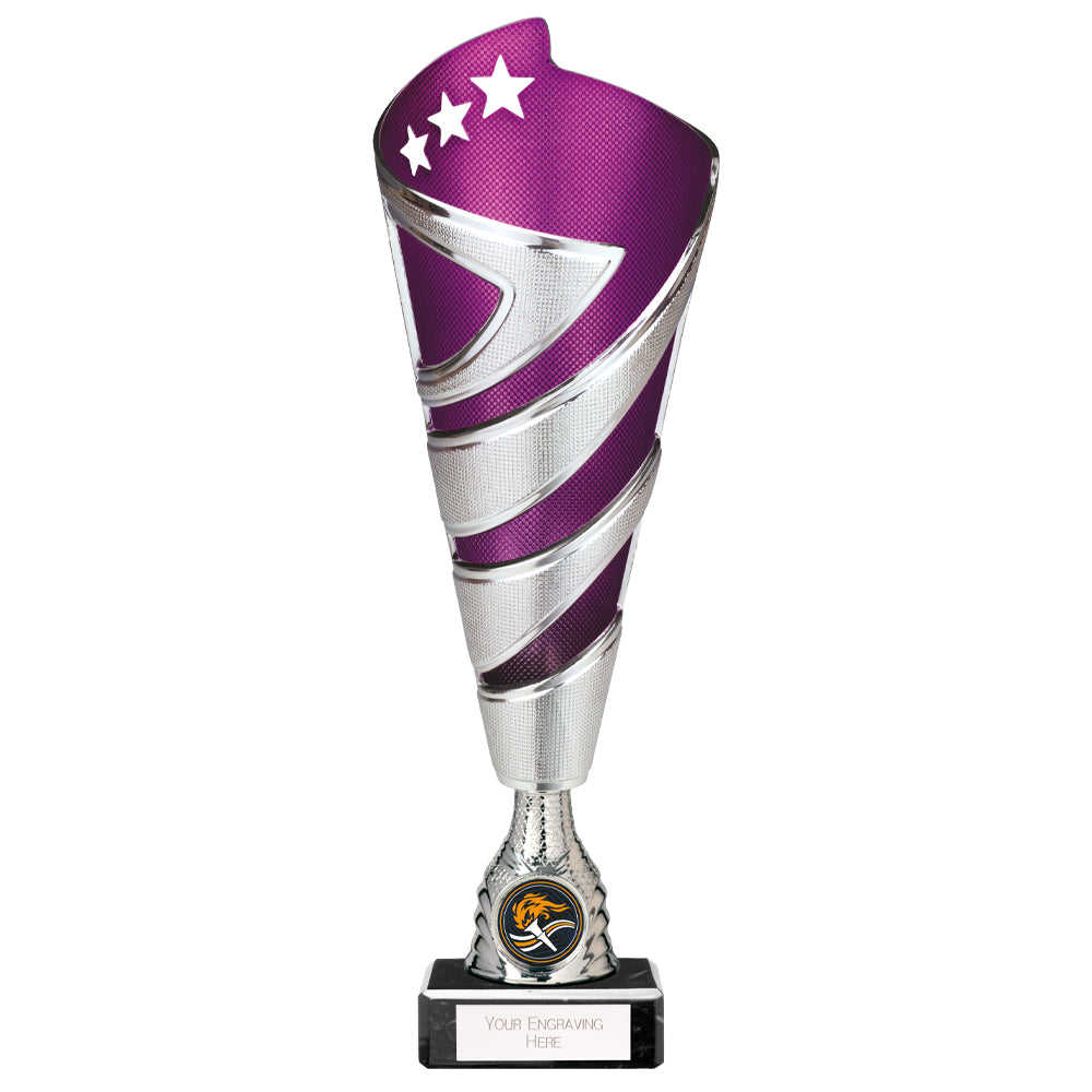 Hurricane Altitude Plastic Cup Silver & Purple