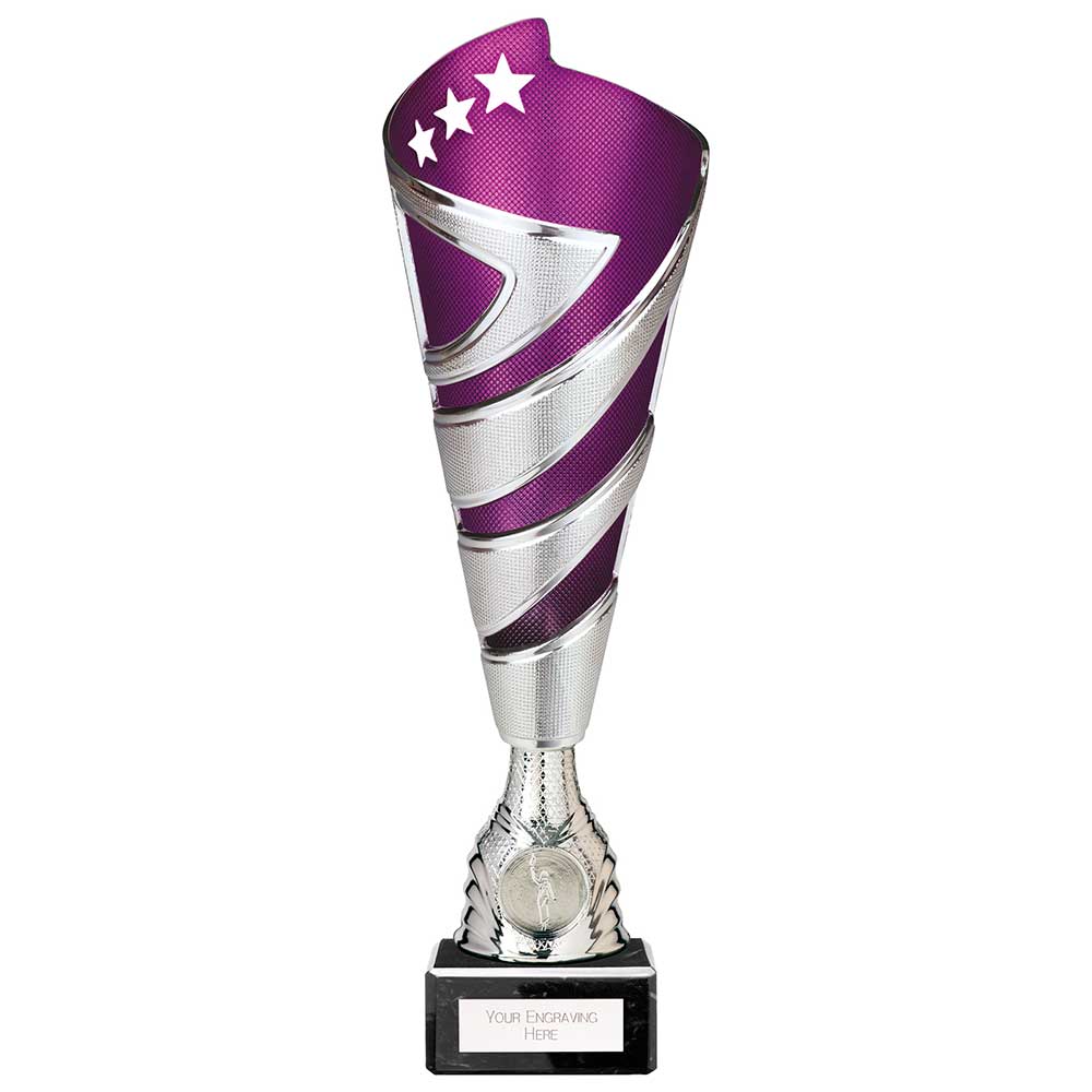 Hurricane Altitude Plastic Cup Silver & Purple