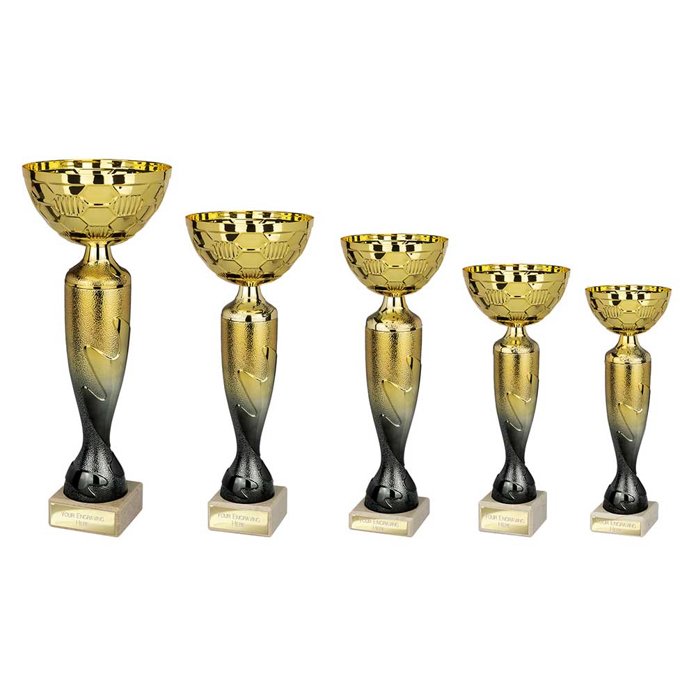 Eruption Series Cup Gold & Black - Trophies - Prudhoe Rosettes