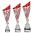 Arrow Laser Trophy Silver & Red - Trophies - Prudhoe Rosettes