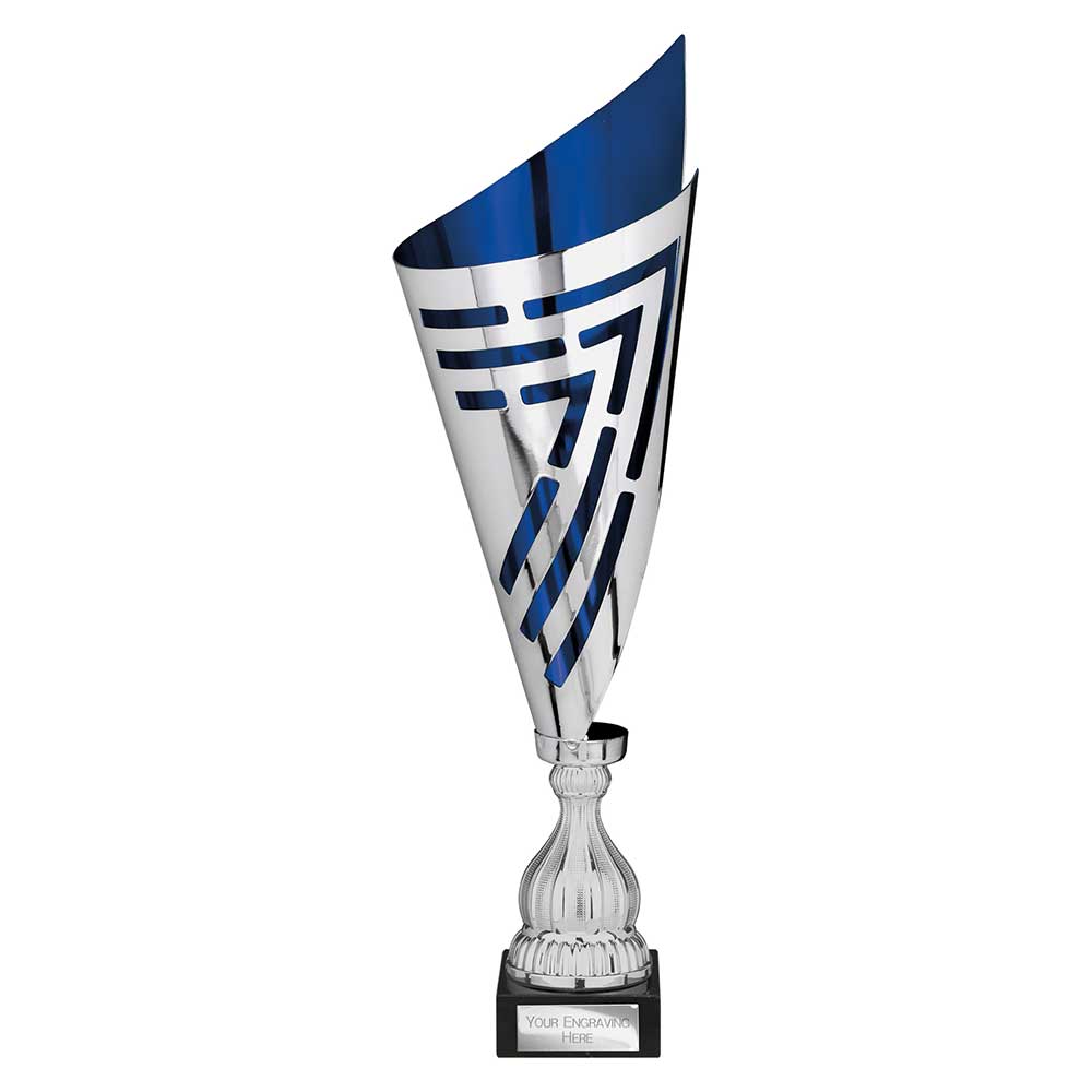 Arrow Laser Trophy Silver & Blue