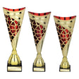 Vivid Trophy Gold & Red - Trophies - Prudhoe Rosettes