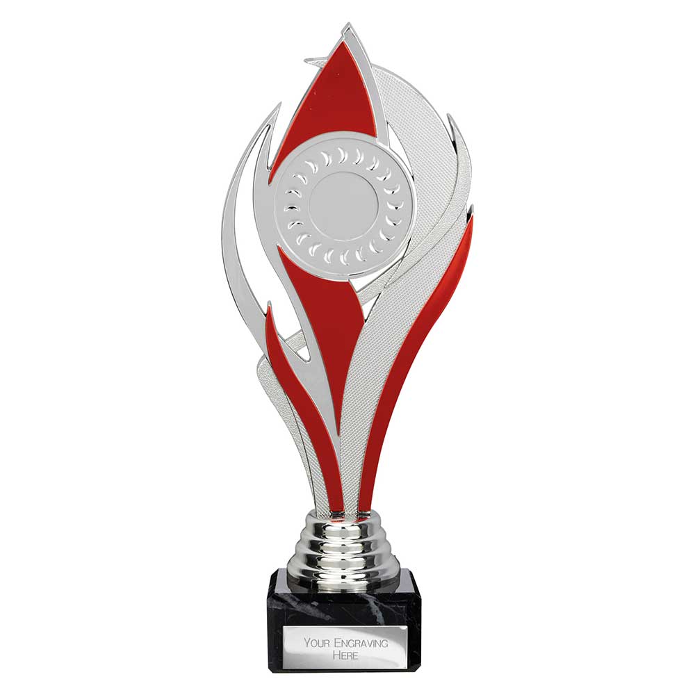 Volcano Trophy Silver & Red