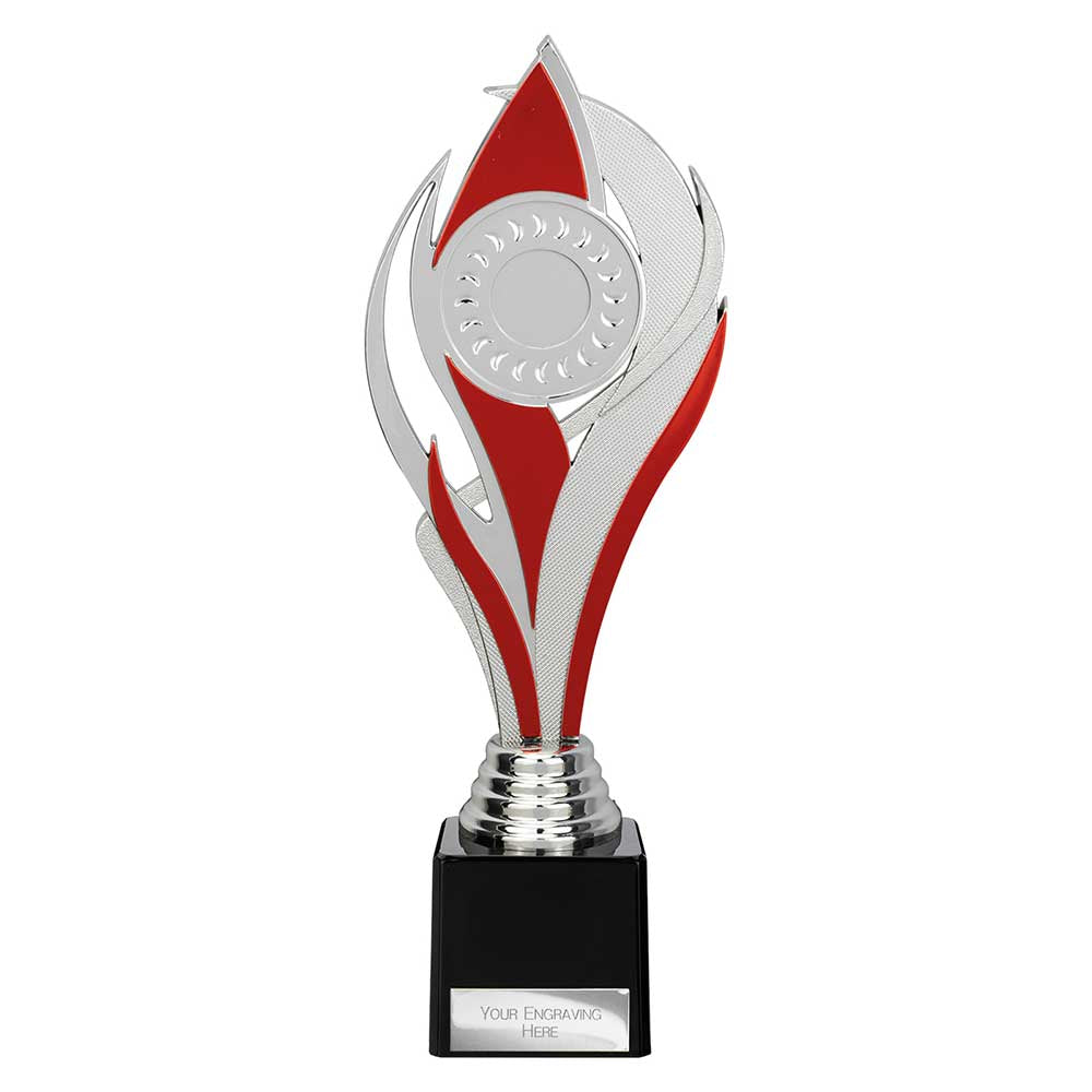 Volcano Trophy Silver & Red