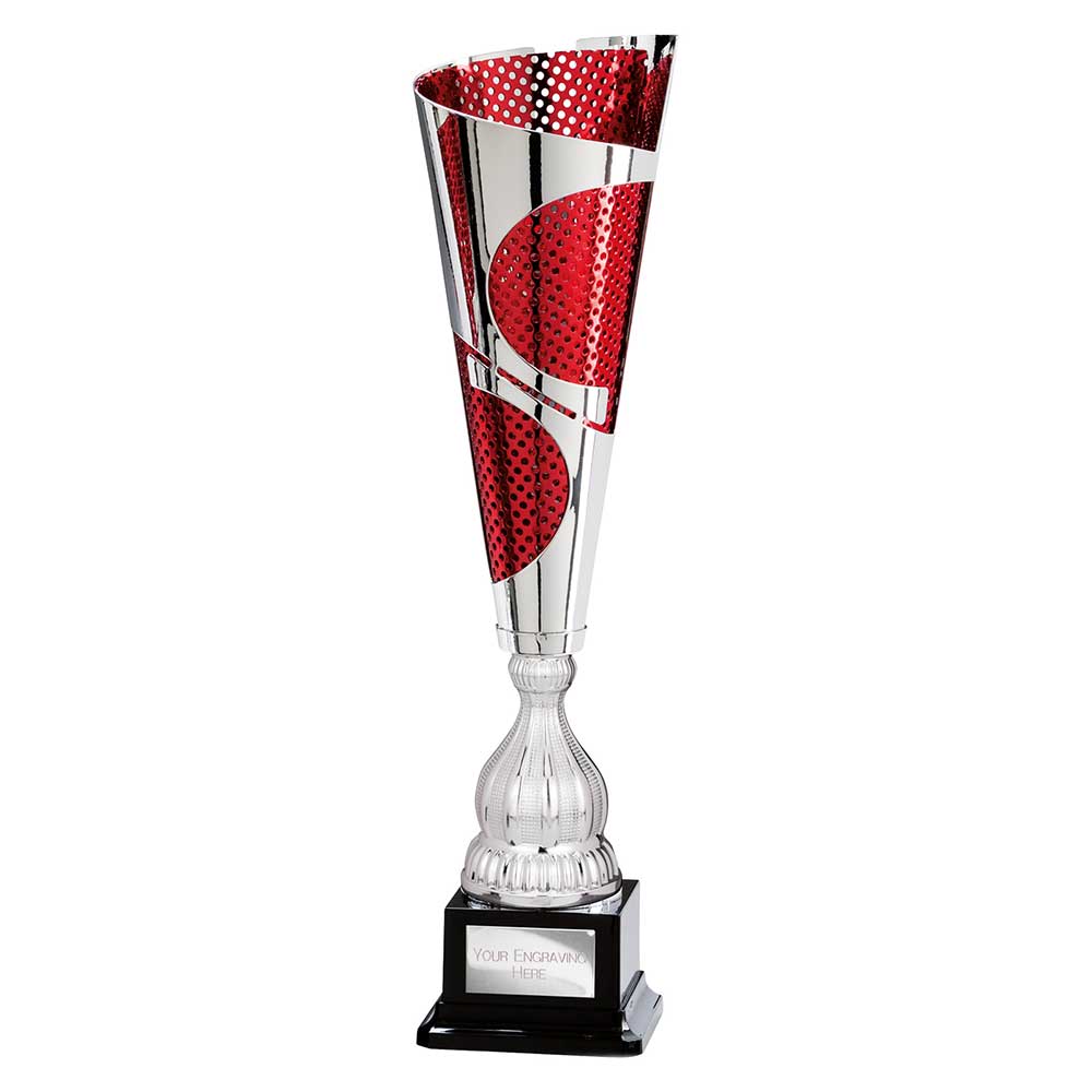 Quest Laser Cut Cup Silver & Red