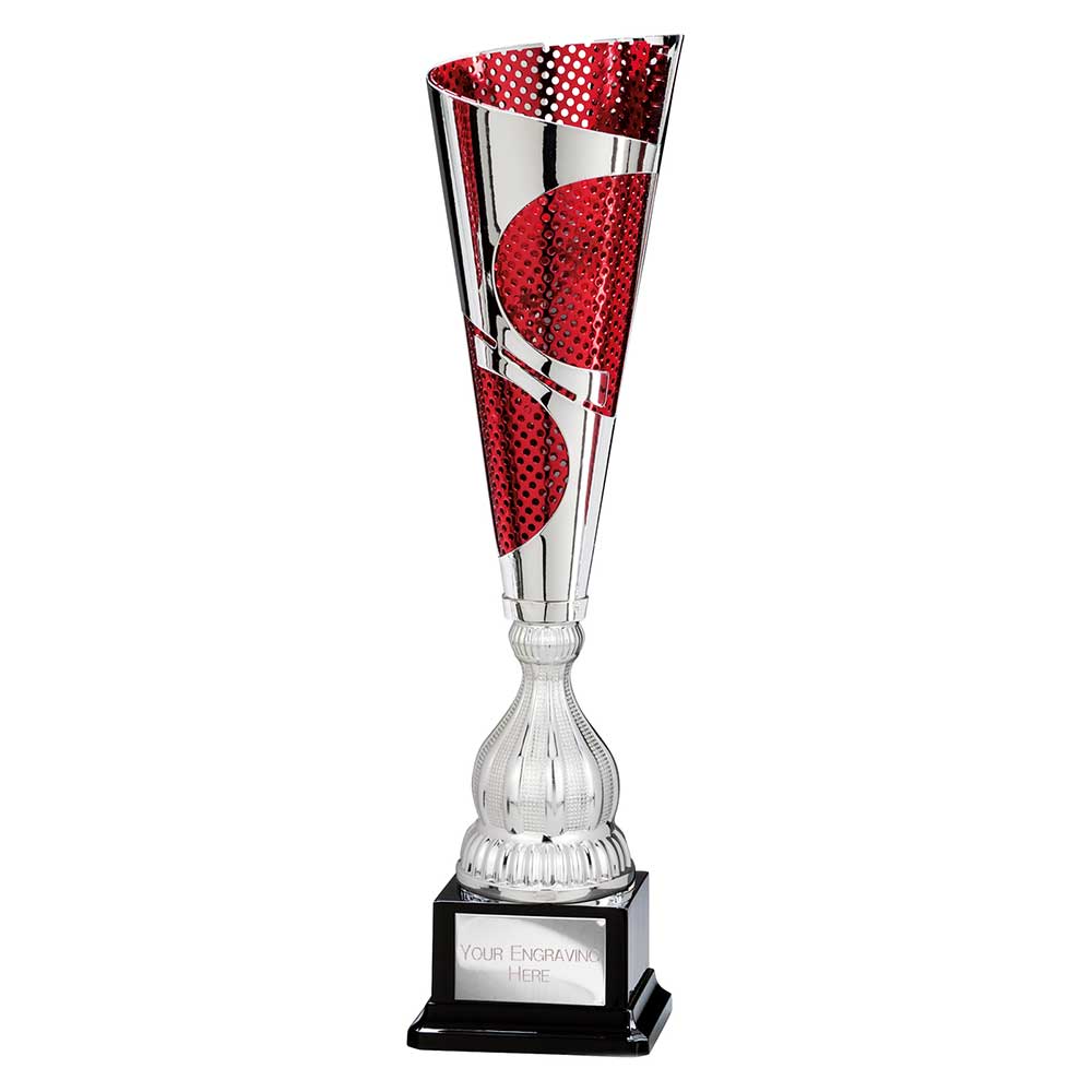 Quest Laser Cut Cup Silver & Red